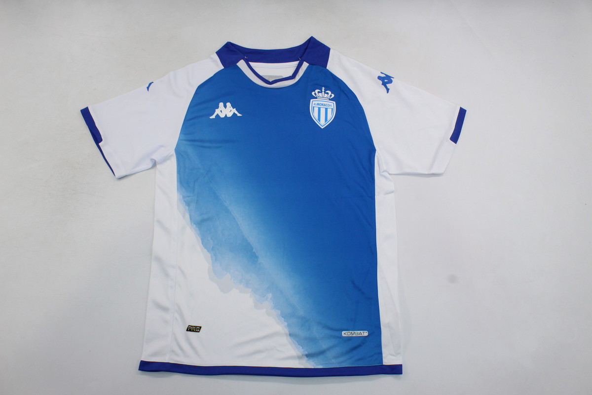 AAA Quality Monaco 23/24 Third White/Blue Soccer Jersey